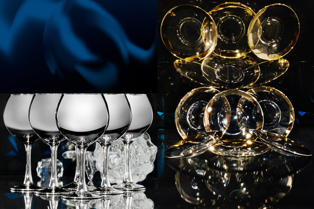 Фотосъемка фужеров, бокалов, изделий из хрусталя и стекла